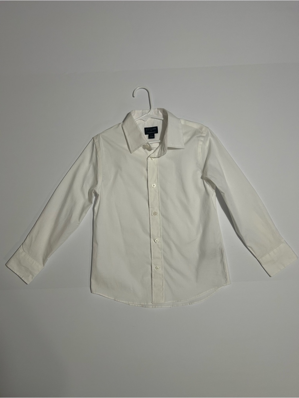 Crewcuts by J.Crew Boys Thompson Flex Dress Shirt Size 6-7 White NWT